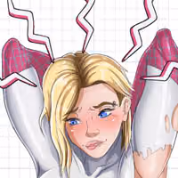 Spider Gwen Sense Futa Sticker | Marvel Futanari Stickers Ecchi Cartoon Futa futa sticker,stickers,Spider Gwen sticker,Marvel sticker