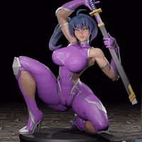 Figura Igawa Asagi | Taimanin fanart autorstwa Digital Dark SFW,NSFW,Futa 3d printed statue,3d printed,nsfw statue,futa statue,futa figurines,futanari figurines,futanari statue,3d printed figure,Igawa Asagi Statue,Taimanin Murasaki Statue