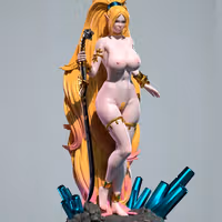 Statue Blue Sammy | Original Fan art par Freyas Fantasys SFW,NSFW 3d printed statue,3d printed,3d printed figure,Blue Sammy Statue,Original Statue,nsfw statue