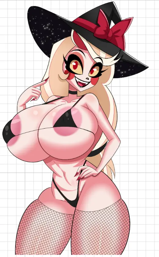 Witch Charlie Sticker | Hazbin Hotel Vinyl-Sticker SFW,NSFW,Futa Hazbin Hotel sticker,nsfw sticker,Charlie stickers,futa sticker,futanari sticker