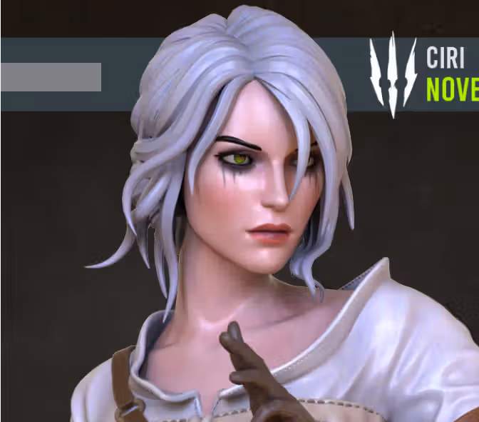 Ciri Statue | The Witcher Fan Art by OXO3D SFW,NSFW 3d printed statue,3d printed,nsfw statue,3d printed figure,Ciri Statue,The Witcher Statue