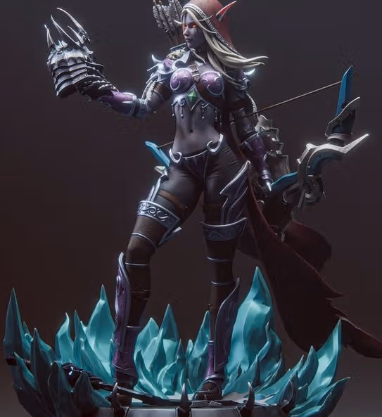 Statua Sylvanas Windrunner | World of Warcraft Fan art di Bulkamancer SFW 3d printed statue,3d printed,Sylvanas Windrunner Statue,3d printed figure,World of Warcraft