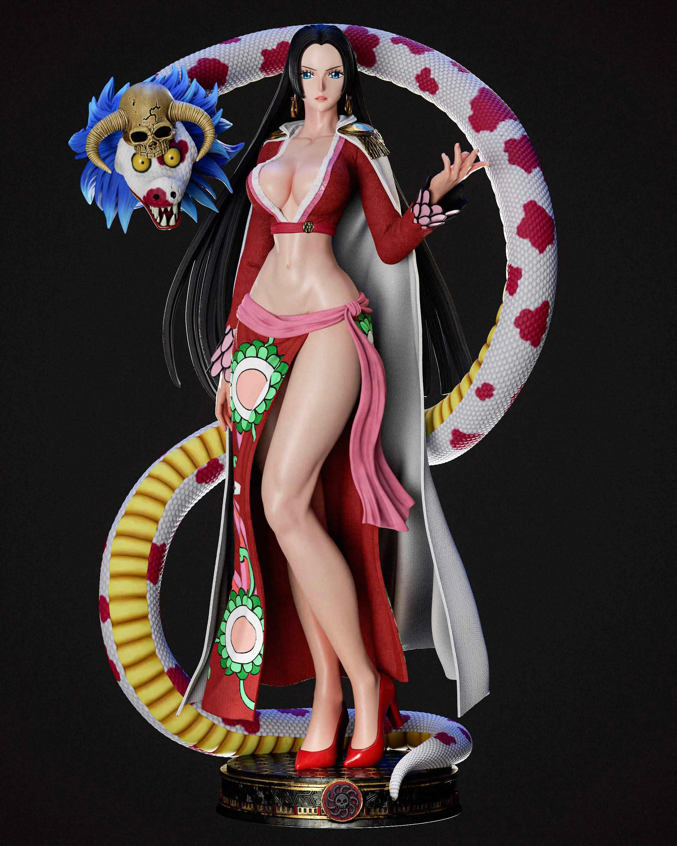 Statue Boa Hancock | One Piece Fan art par Abe3D SFW,NSFW 3d printed statue,One Piece Statue,Boa Hancock statue,3d printed figure,3d printed,nsfw statue