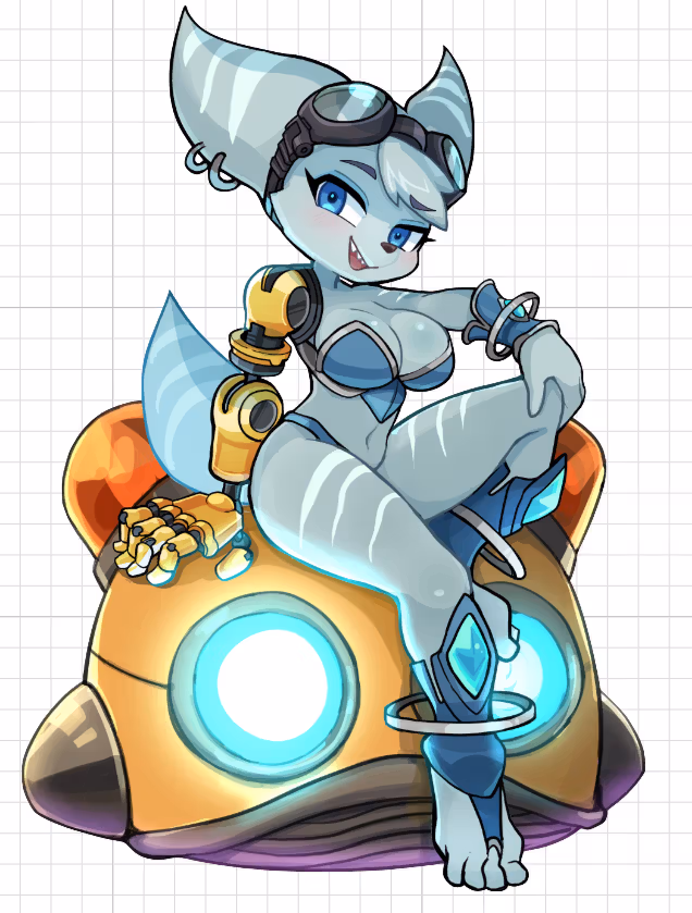 Rivet Sticker | Ratchet And Clank Vinyl Sticker SFW furry sticker,sfw sticker,stickers,Rivet sticker,Ratchet And Clank sticker