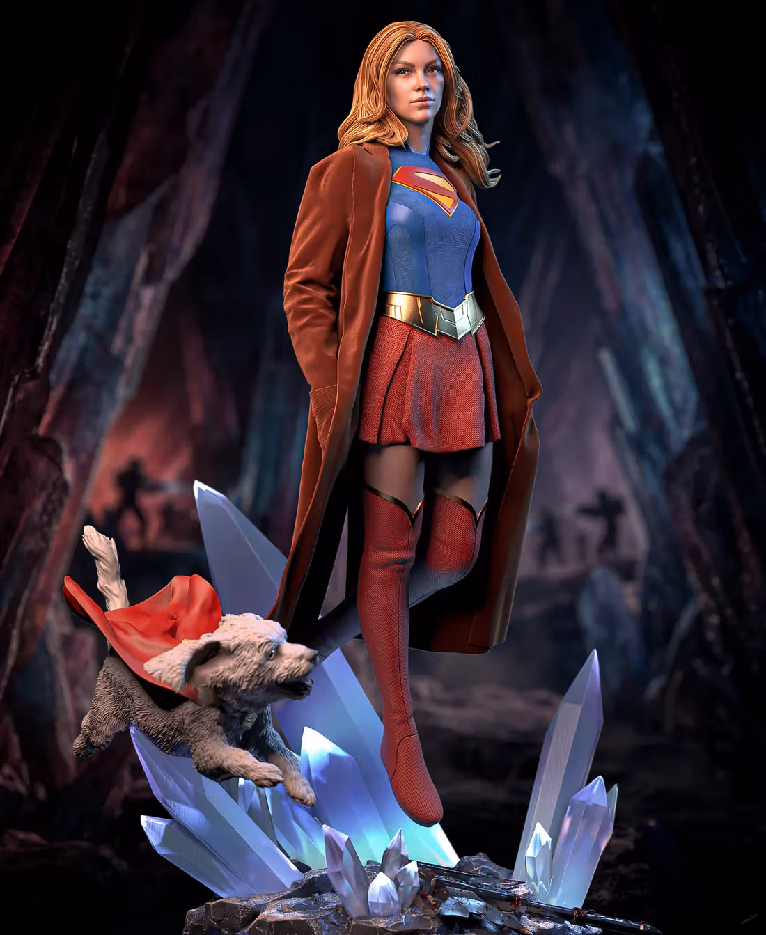 Supergirl Woman of Tomorrow Statue | DC Fan Art by VX-Labs SFW,NSFW 3d printed,3d printed statue,nsfw statue,Supergirl statue,dc statue