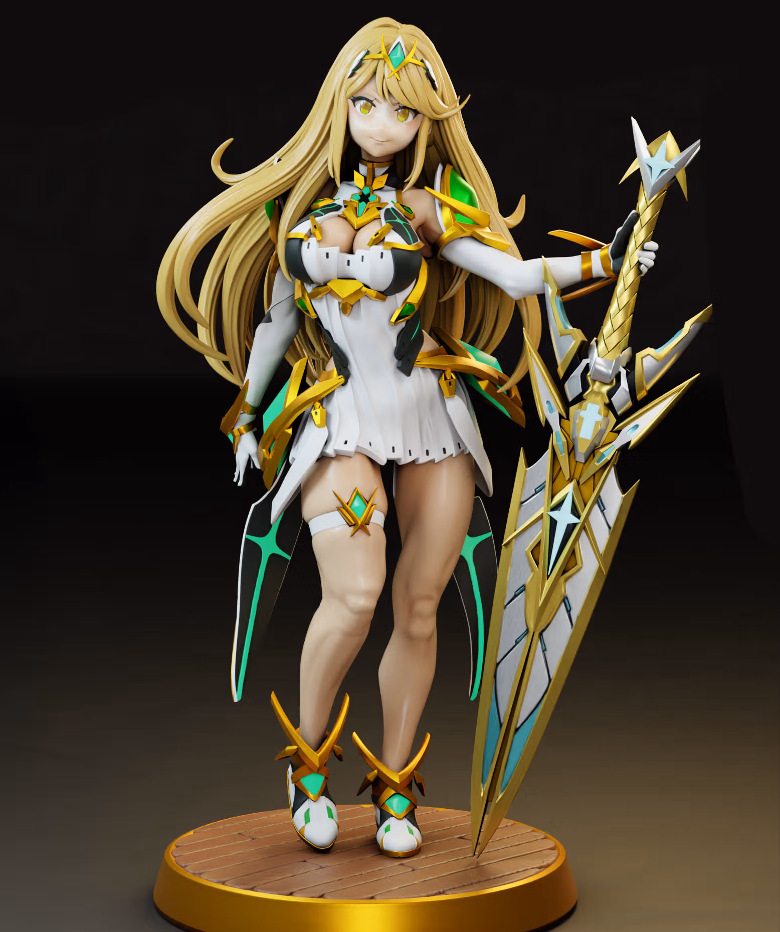 Mythra Hikari Statue | Xenoblade Fan Art by Gr8Tech SFW,NSFW 3d printed statue,nsfw statue,Mythra Hikari statue,Xenoblade statue,3d printed figure,3d printed