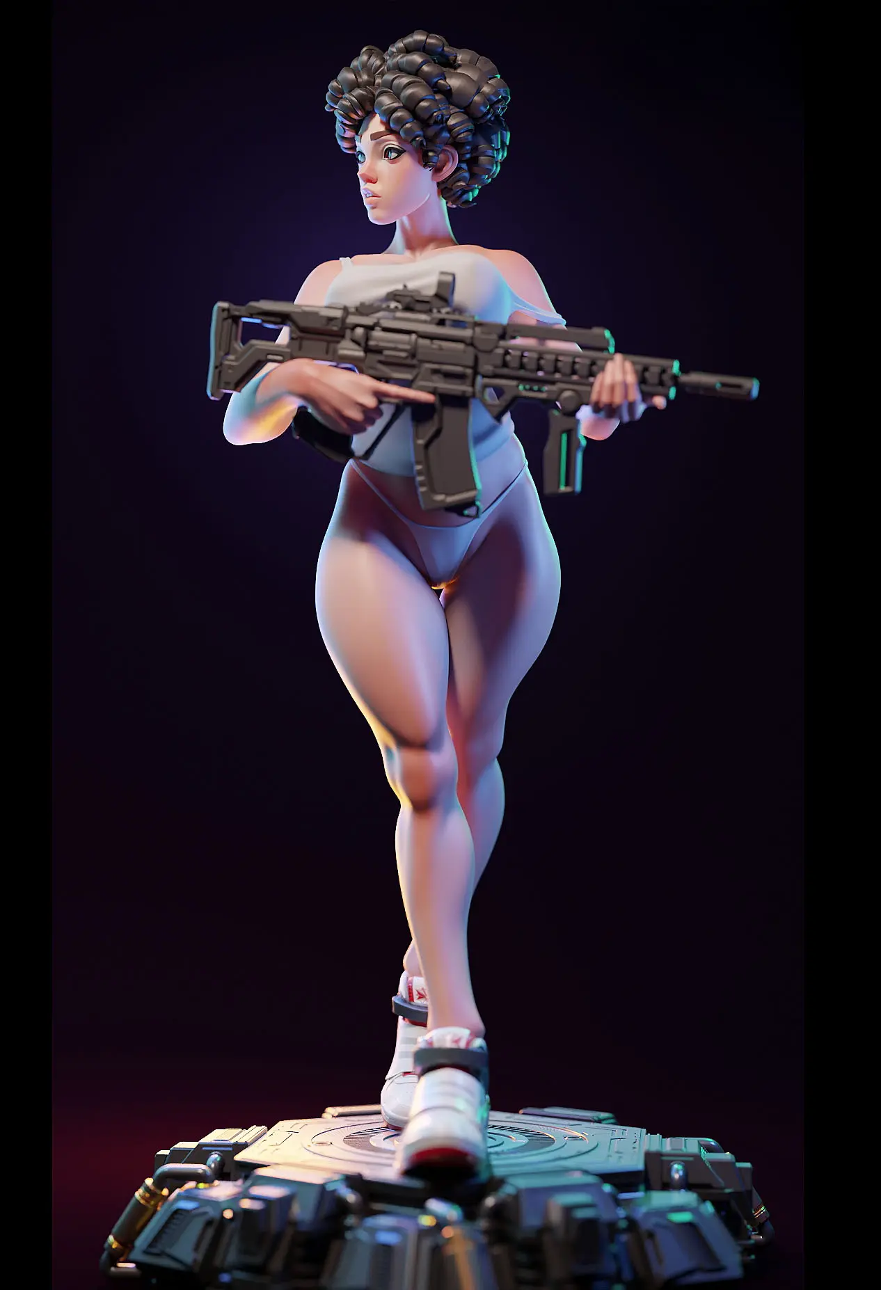 Ellen Ripley Statue | Alien Fanart von E.S Monster SFW,NSFW 3d printed statue,3d printed,nsfw statue,3d printed figure,Ellen Ripley Statue,Alien statue