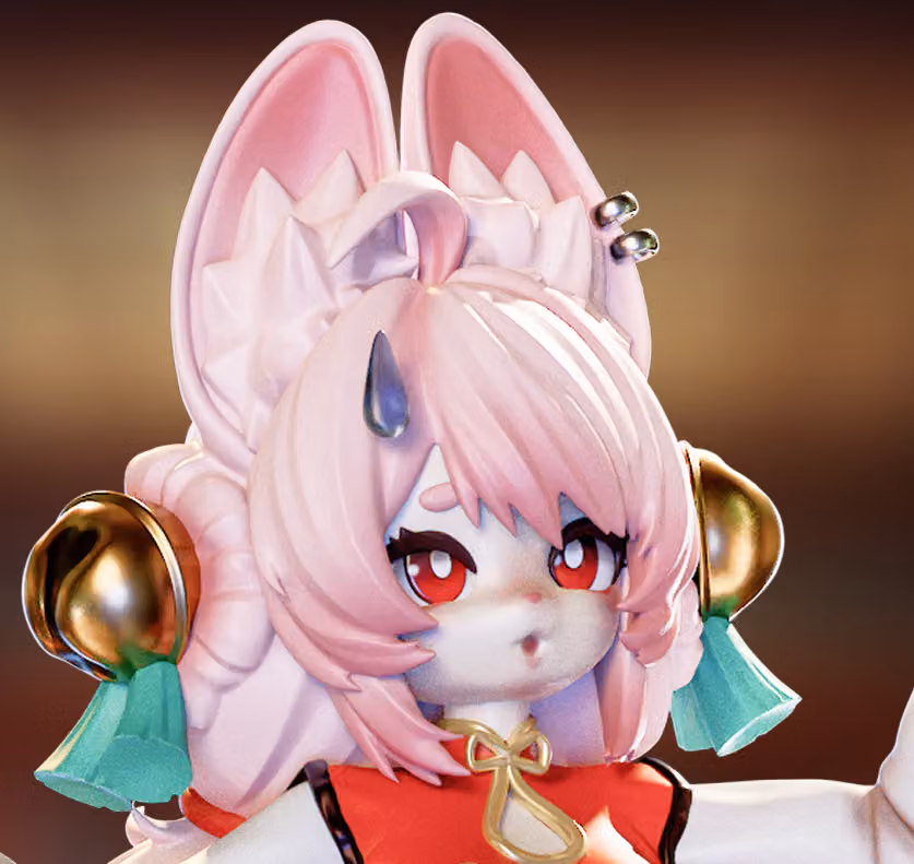 Zhao Chinese Cuisine Furry Statue | Zenless Zone Zero Fan Art by Onagaba SFW,NSFW,Futa 3d printed statue,3d printed,3d printed figure,Zenless Zone Zero statue,Zhao Statue,nsfw statue,furry statue