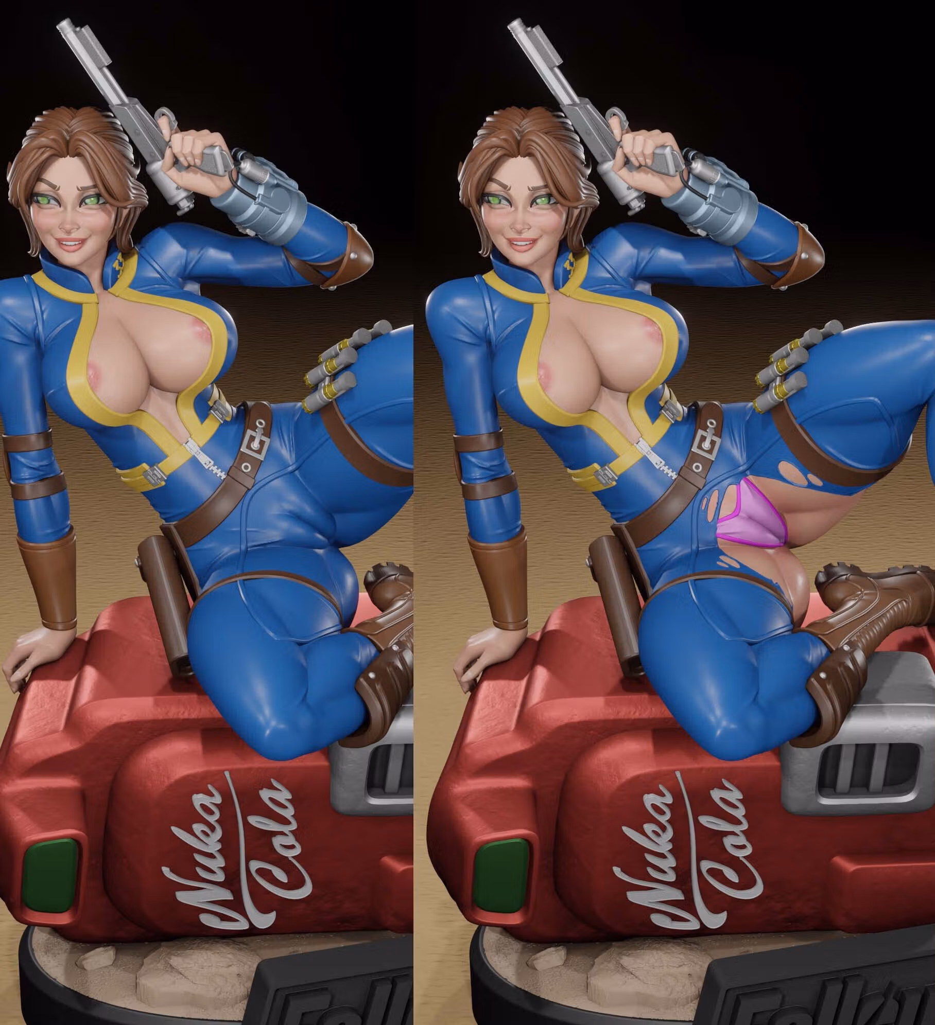 Figura Lucy | Fallout fanart autorstwa Digital Dark SFW,NSFW,Futa 3d printed statue,3d printed,nsfw statue,futa statue,futa figurines,futanari figurines,futanari statue,3d printed figure,Lucy Statue,Fallout statue 