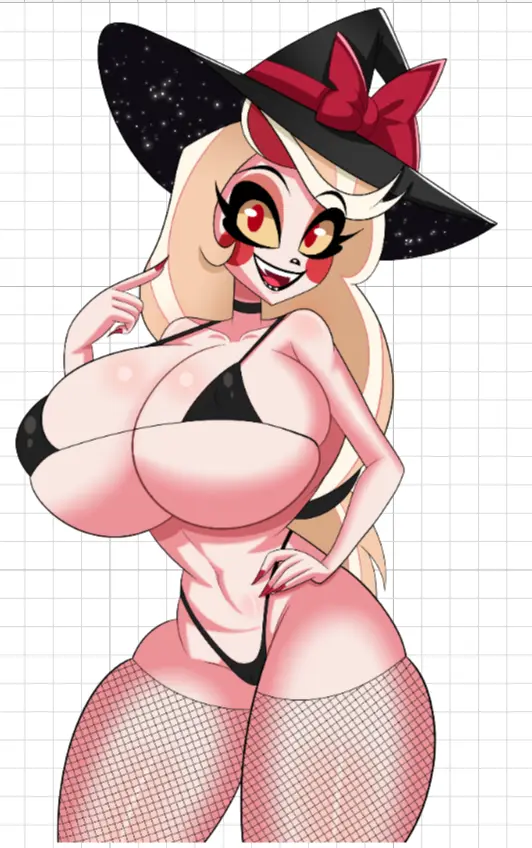 Witch Charlie Sticker | Hazbin Hotel Vinyl-Sticker SFW,NSFW,Futa Hazbin Hotel sticker,nsfw sticker,Charlie stickers,futa sticker,futanari sticker