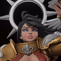 Battle Thicc Saint Celeste Statue | 40k Fan Art by Digital Dark SFW,NSFW,Futa 3d printed statue,3d printed,nsfw statue,futa statue,futa figurines,futanari figurines,futanari statue,3d printed figure,Battle Thicc Saint Celeste Statue,warhammer 40k statue