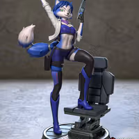 Krystal Fox Statue | Star Fox Fan Art by Azerama SFW,NSFW 3d printed,3d printed statue,nsfw statue,Star Fox,Krystal Fox Statue
