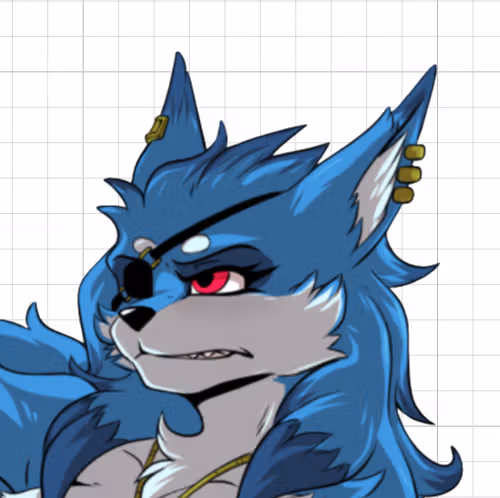 Krystal Eye Patch Furry Girl Sticker | Star Fox Vinyl Sticker NSFW krystal sticker,furry sticker,Star Fox sticker,NSFW stickers