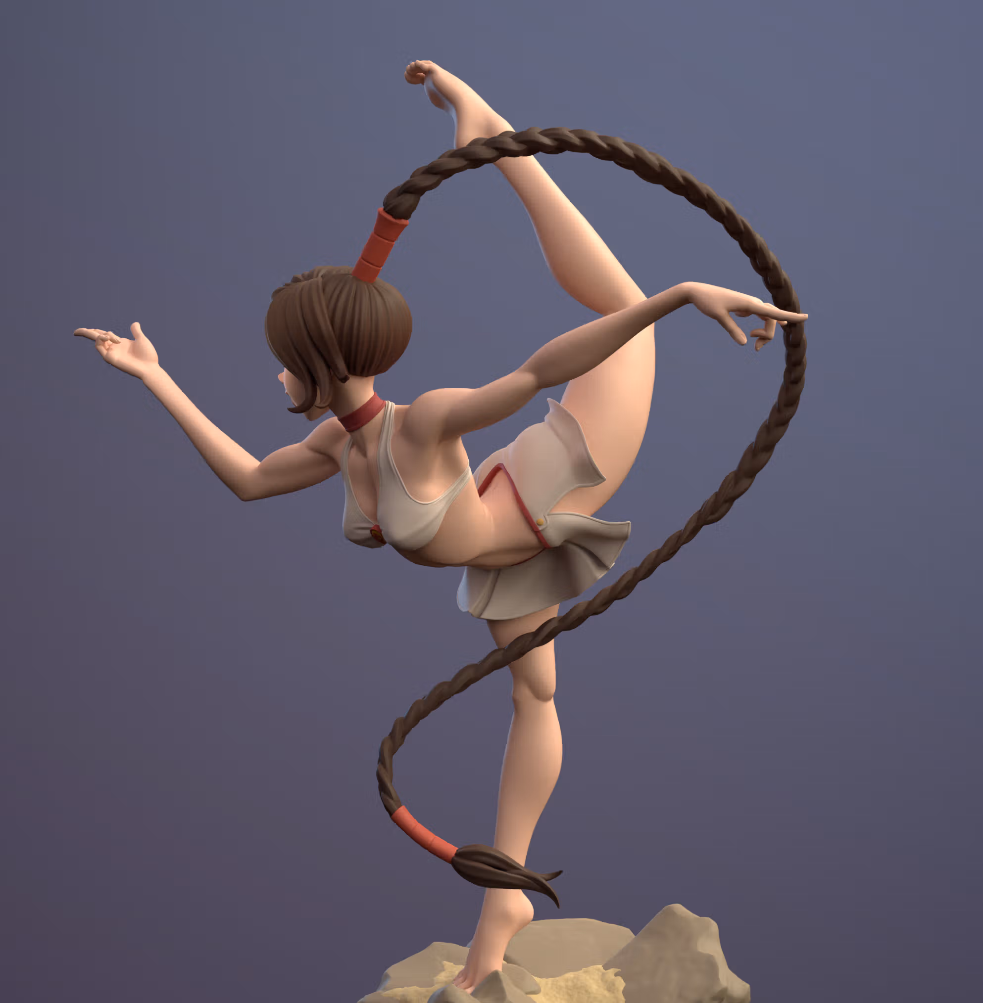 Statua Ty Lee | Avatar Last Airbender Fan art di Dinamuuu3d SFW,NSFW 3d printed statue,3d printed,Ty Lee Statue ,3d printed figure,nsfw statue,Avatar Last Airbender statue