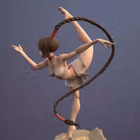 Statua Ty Lee | Avatar Last Airbender Fan art di Dinamuuu3d SFW,NSFW 3d printed statue,3d printed,Ty Lee Statue ,3d printed figure,nsfw statue,Avatar Last Airbender statue
