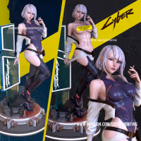 Lucy Statue | Cyberpunk2077 Fan Art by OXO3D SFW,NSFW 3d printed,3d printed statue,nsfw statue,3d printed figure,Lucy statue,Cyberpunk Edgerunners statue