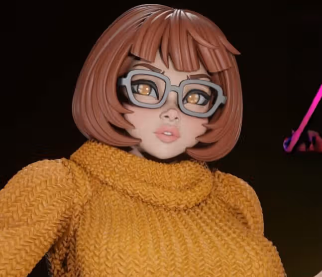 Velma Dinkley Statue | Scooby-Doo Fan Art by Digital Dark SFW,NSFW,Futa 3d printed statue,3d printed,nsfw statue,futa statue,futa figurines,futanari figurines,futanari statue,3d printed figure,Velma Dinkley Statue,Scooby-Doo statue
