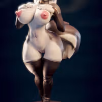 Loona NSFW Statue | Helluva Boss Fanart von MMAD NSFW 3d printed statue,3d printed,nsfw statue,Loona Statue,3d printed figure,furry statue,Helluva Boss