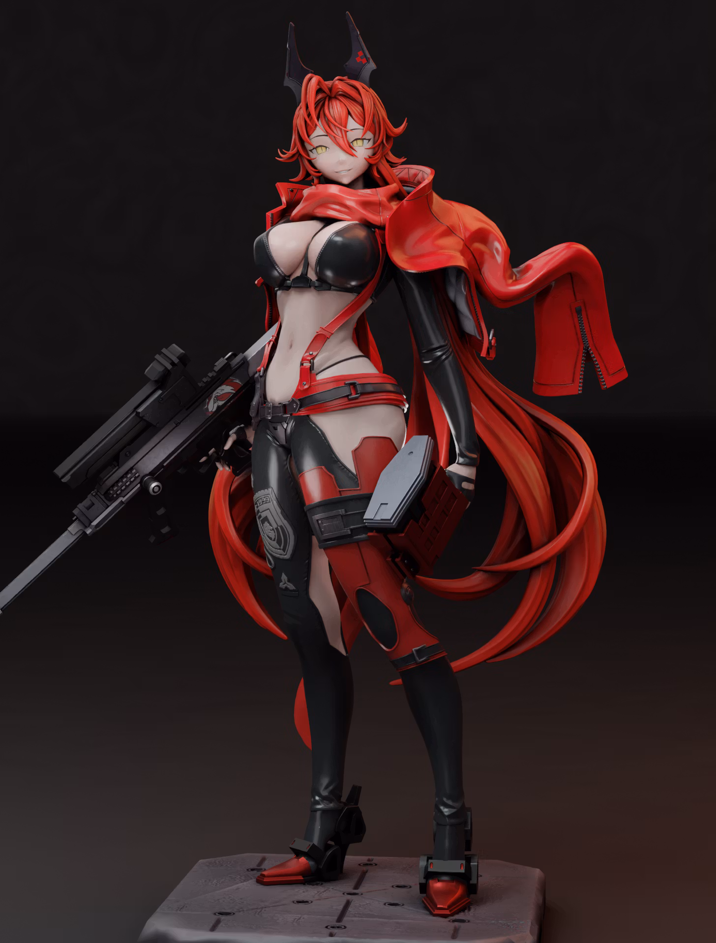 Red Hood Statue | NIKKE Fan Art by Gr8Tech SFW,NSFW 3d printed statue,nsfw statue,Red Hood statue,NIKKE statue,3d printed figure,3d printed