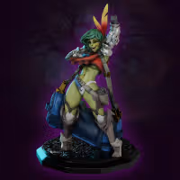 Inara, loot hoarder Goblin Miniature | DnD Fan Art by Gaz Minis SFW 3d printed,miniature,dnd miniature,Inara, loot hoarder Goblin,3d printed miniature