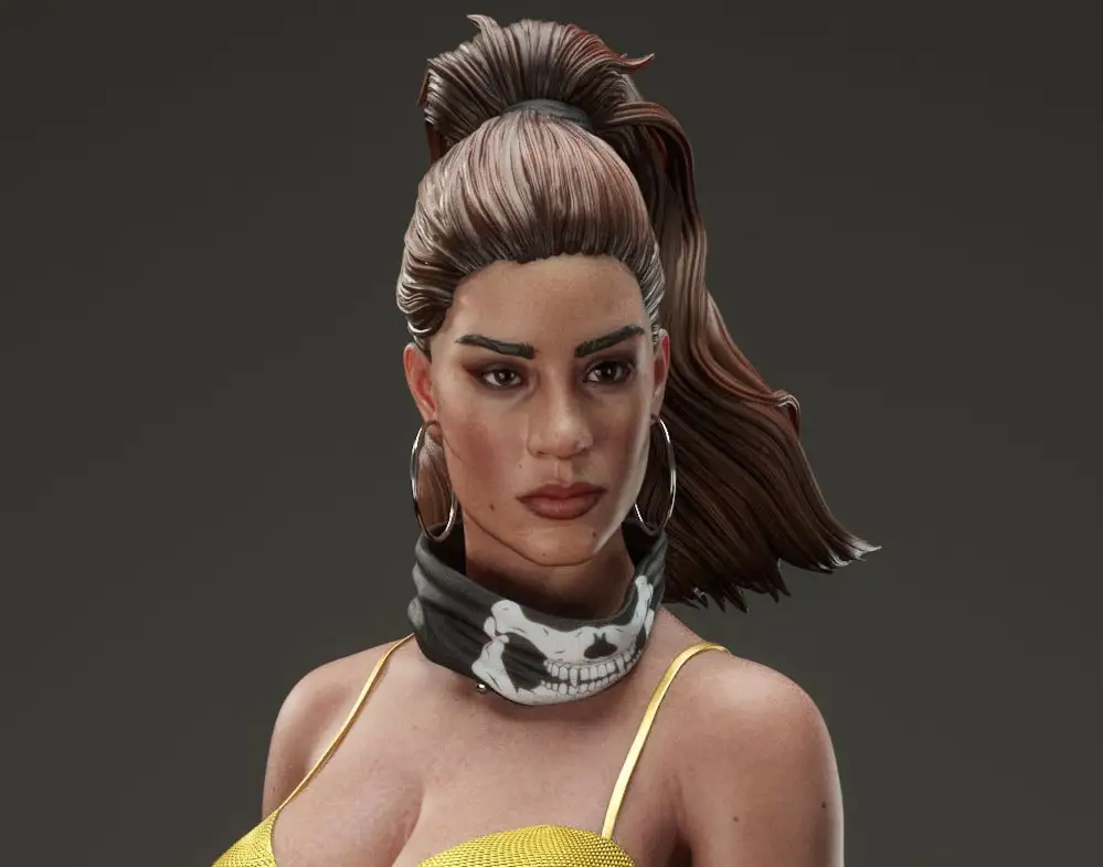 Lucia Caminos Statue | GTA 6 Fan Art by Abe3D SFW,NSFW 3d printed statue,nsfw statue,Lucia Caminos statue,gta statue,3d printed figure,3d printed