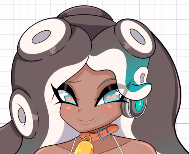 Marina Furry Girl Sticker | Splatoon Vinyl Sticker SFW,NSFW,Futa Marina Furry stickers,Splatoon sticker,nsfw sticker,sfw sticker,furry sticker,futanari sticker,futa sticker