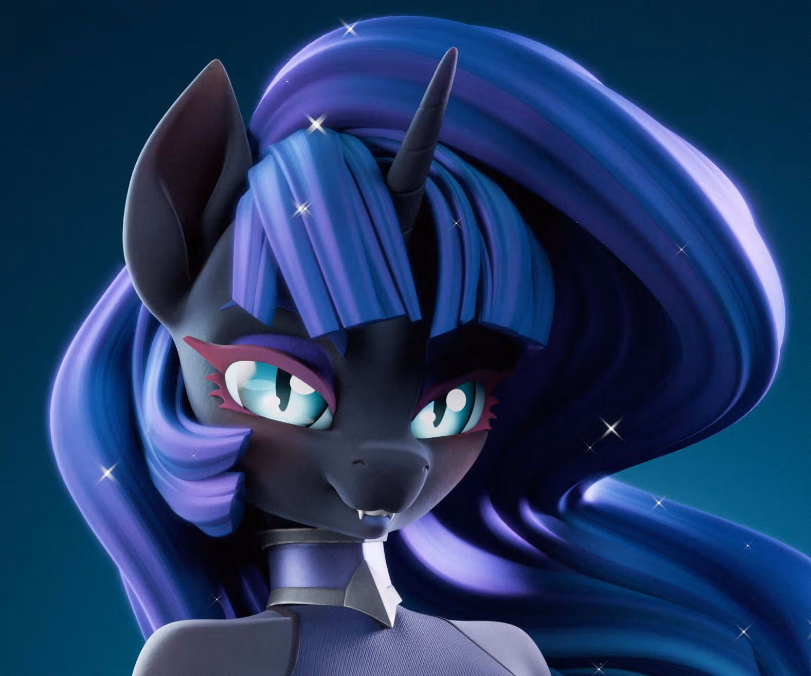 Anthro Nightmare Moon Furry Statue | My Little Pony Fan Art by Chyvak SFW,NSFW 3d printed figure,3d printed,Nightmare Moon Statue,My Little Pony statue,furry statue,nsfw statue,mlp statue
