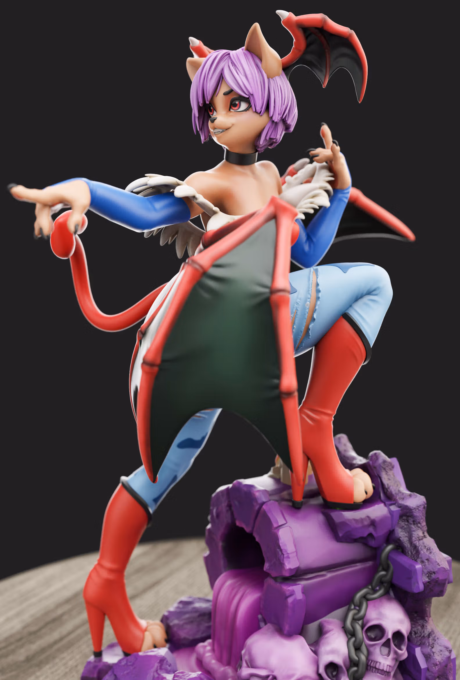 Lilith Furry Statue | Dark Stalkers Fan Art by Anyonensfw SFW,NSFW,Futa 3d printed statue,3d printed,nsfw statue,3d printed figure,Lilith Statue,furry statue,Dark Stalkers Statue,futa statue,futa figurines,futanari statue,futanari figurines