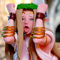 Celestine Lucross Chained Statue | Mahou Kaiju Fanart von Momoji3d SFW,NSFW 3d printed,3d printed statue,nsfw statue,Celestine Lucross statue,Mahou Kaiju statue