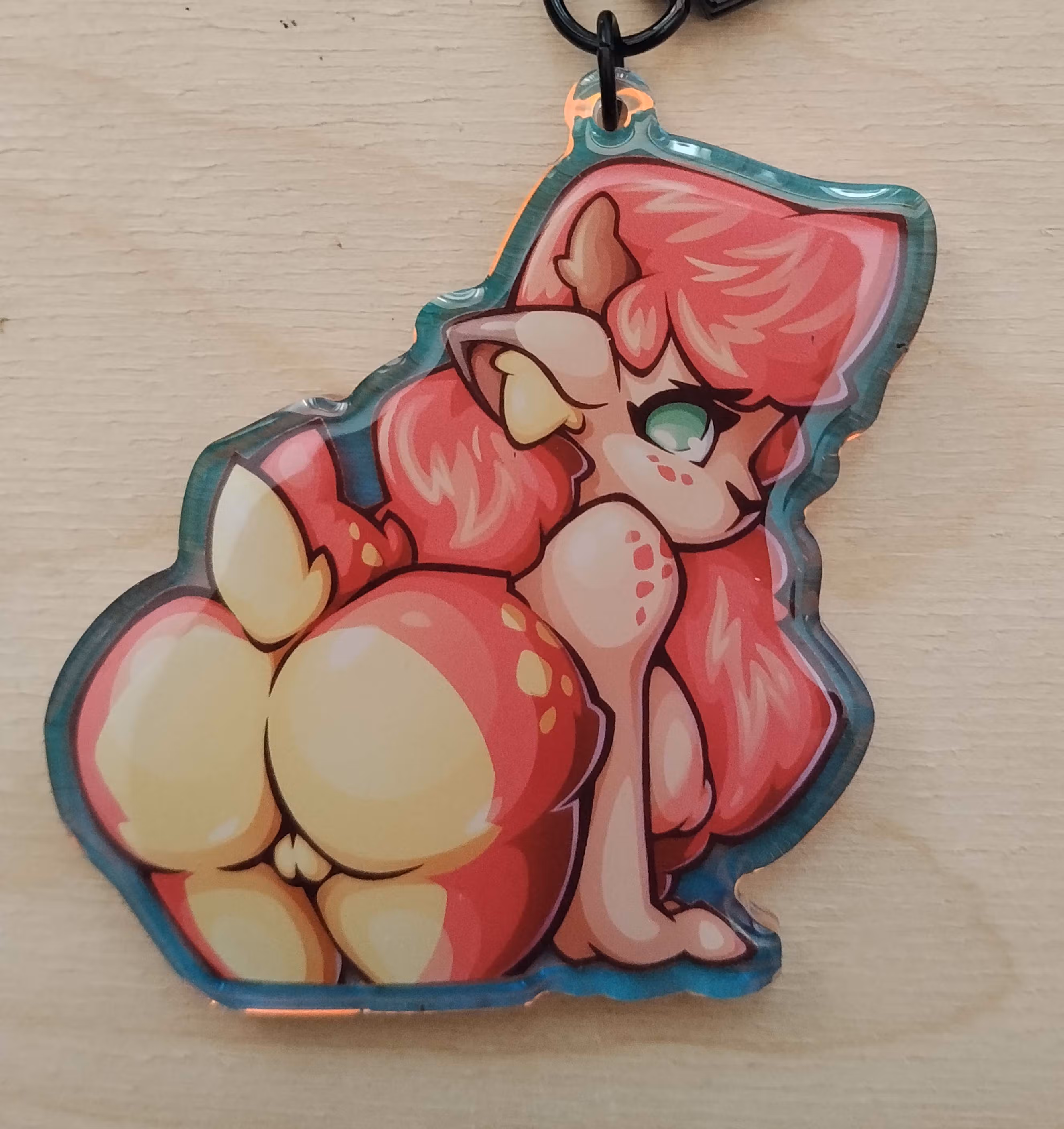Portachiavi Faun Furry Girl | Original Portachiavi acrilico NSFW Faun keychain,furry keychain,Original keychain,nsfw keychain