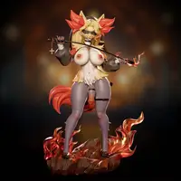 Delphox Furry Statue | Pokemon Fanart von Onagaba SFW,NSFW,Futa 3d printed statue,3d printed,3d printed figure,Delphox Statue,Pokémon Statue,futa statue,futa figurines,futanari figurines,futanari statue,nsfw statue,furry statue