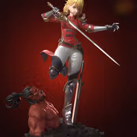 Cha Hae-In Statue | Solo Leveling Fanart von CW Studios SFW,NSFW 3d printed statue,Cha Hae-In statue,3d printed,Solo Leveling Statue,3d printed figure,nsfw statue