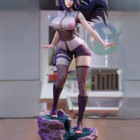 Hinata Statue | Naruto Fan Art by 3Dmoonn SFW,NSFW 3d printed,3d printed statue,Hinata Statue,Naruto statue,nsfw statue