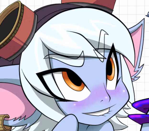 Yordle Spread Legs Furry Girl Sticker | League of Legends Vinyl Sticker NSFW nsfw sticker,stickers,Yordle sticker,League of Legends stickers,furry sticker