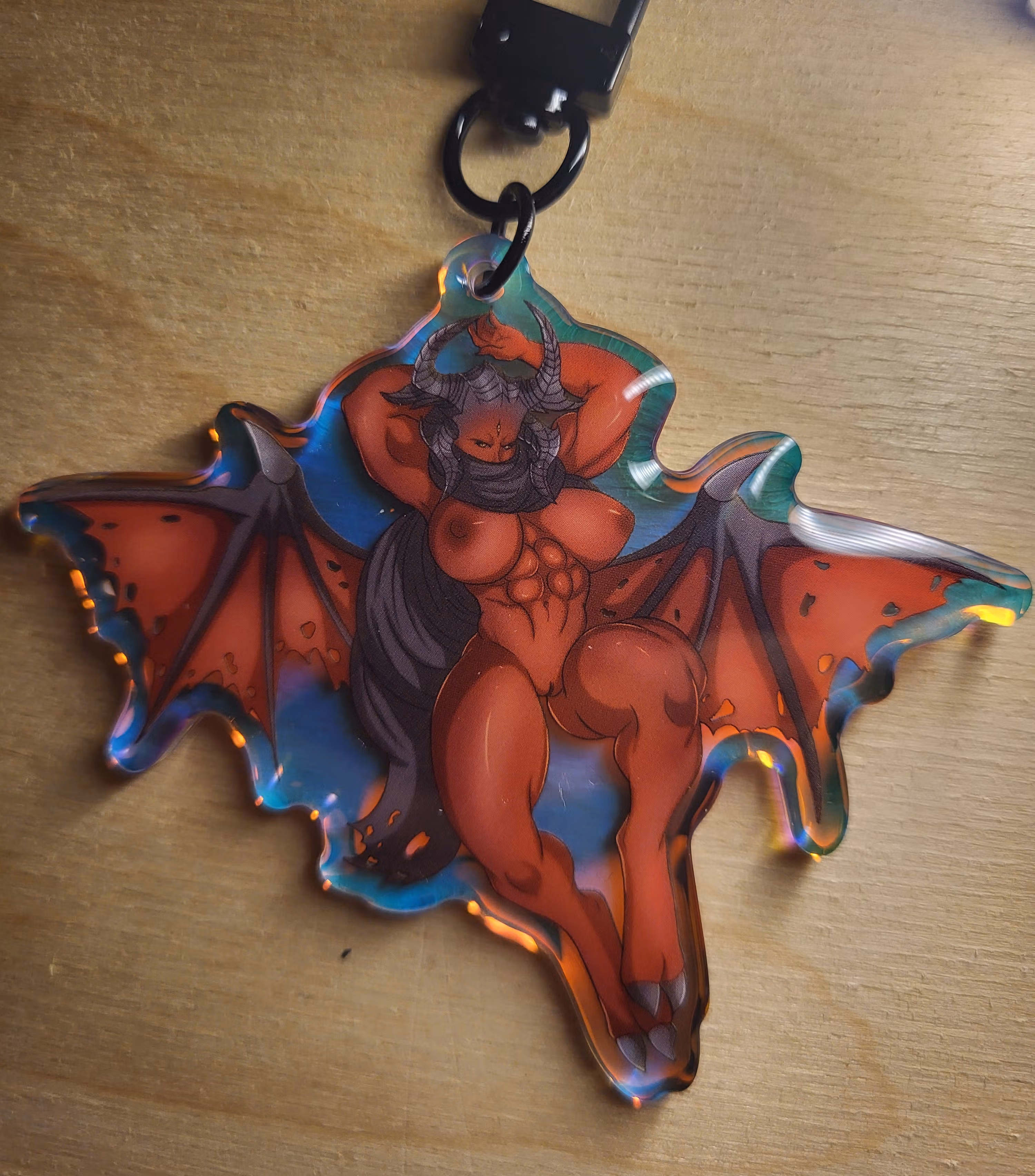The Unknown NSFW Furry Keychain | Metal: Hellsinger Acrylic Keychain NSFW Metal: Hellsinger,The Unknown Keychain,furry keychain,nsfw keychain