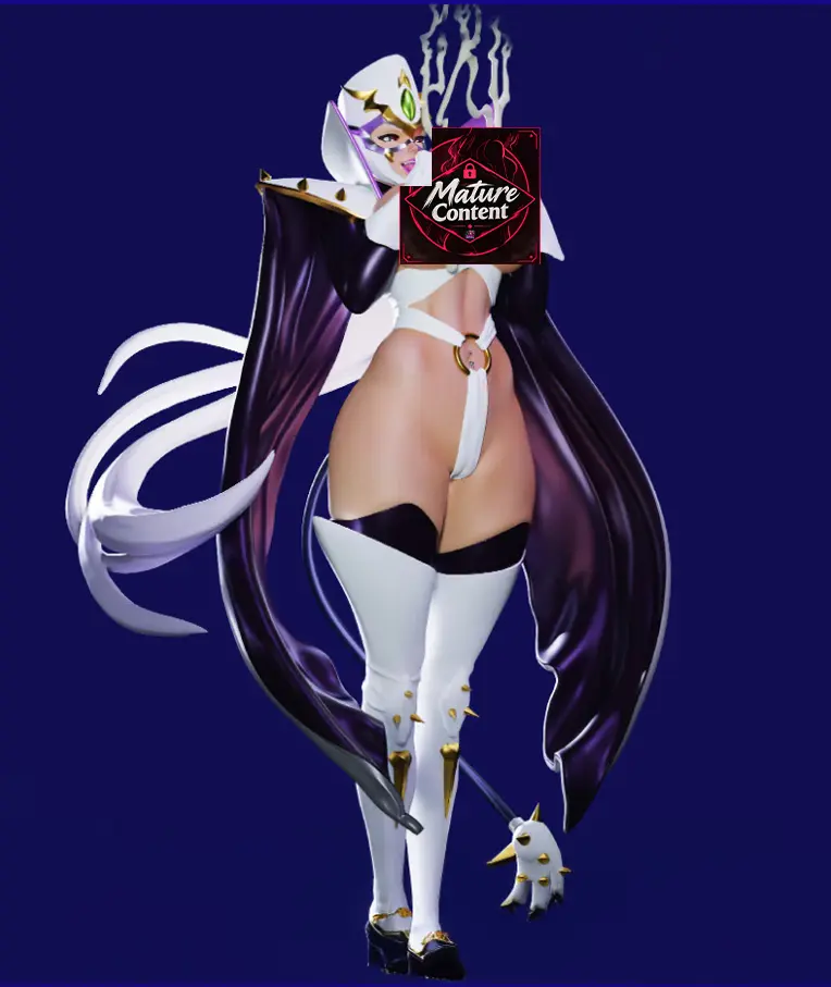 Estatua Phantom Lady | Mahou Kaiju Fan art por Freyas Fantasys NSFW,Futa 3d printed statue,3d printed,3d printed figure,Mahou Kaiju Statue,Phantom Lady Statue,nsfw statue,futa figurines,futanari figurines,futanari statue,futa statue