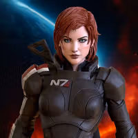 Estatua Commander FemShep | Mass Effect Fan art por OXO3D SFW,NSFW 3d printed statue,Mass Effect statue,3d printed,Commander FemShep Statue,3d printed figure,nsfw statue