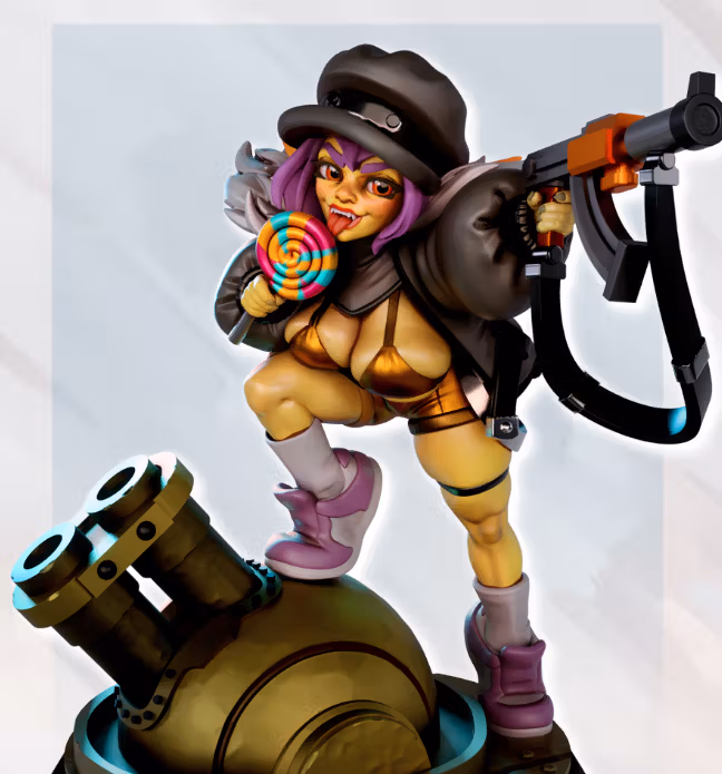DrizzlePip Goblin Weapons Expert Miniature |  Cyberpunk2077 Fan Art by Gaz Minis SFW,NSFW 3d printed,miniature,Cyberpunk2077 miniature,nsfw miniature,DrizzlePip Goblin Weapons Expert,3d printed miniature