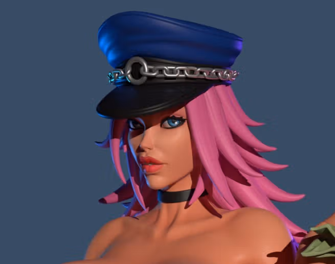 Poison Stripper Statue | Street Fighter Fanart von Studio Sol Union Futa 3d printed statue,3d printed,nsfw statue,futa statue,futa figurines,futanari figurines,futanari statue,3d printed figure,Street Fighter Statue ,Poison Statue 