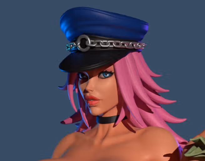 Poison Stripper Statue | Street Fighter Fan Art by Studio Sol Union Futa 3d printed statue,3d printed,nsfw statue,futa statue,futa figurines,futanari figurines,futanari statue,3d printed figure,Street Fighter Statue ,Poison Statue 