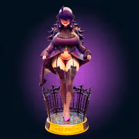 Statua Hex Maniac Ultra Thicc | Pokemon Fan art di Officer Rhu SFW,NSFW,Futa 3d printed,Hex Maniac statue,futa statue,pokemon statue,furry statue,nsfw statue,futa figurines,futanari figurines,futanari statue