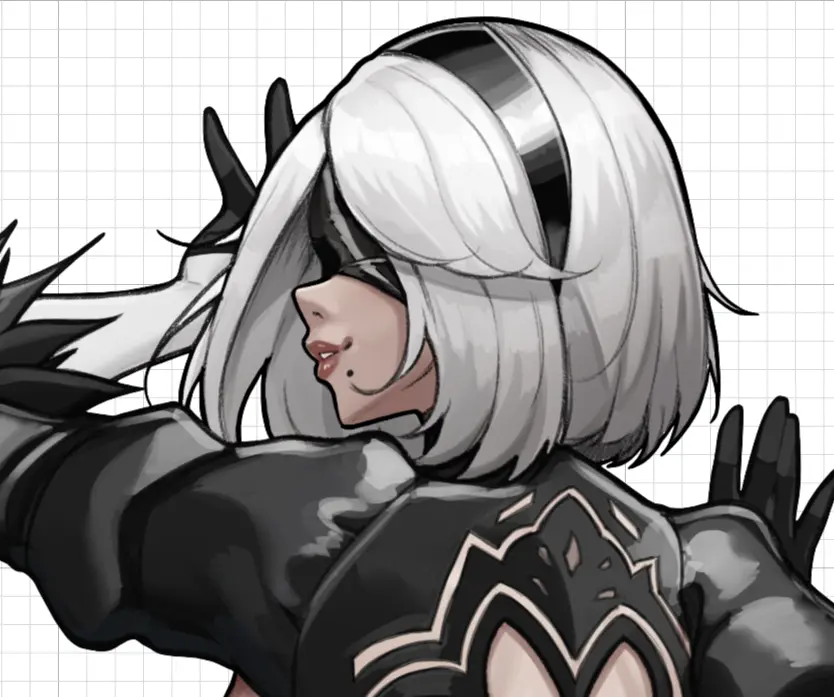 2B NieR Big Ass v3 Sticker | NieR: Automata Vinyl Sticker SFW,NSFW 2B sticker,nsfw sticker,NieR: Automata stickers