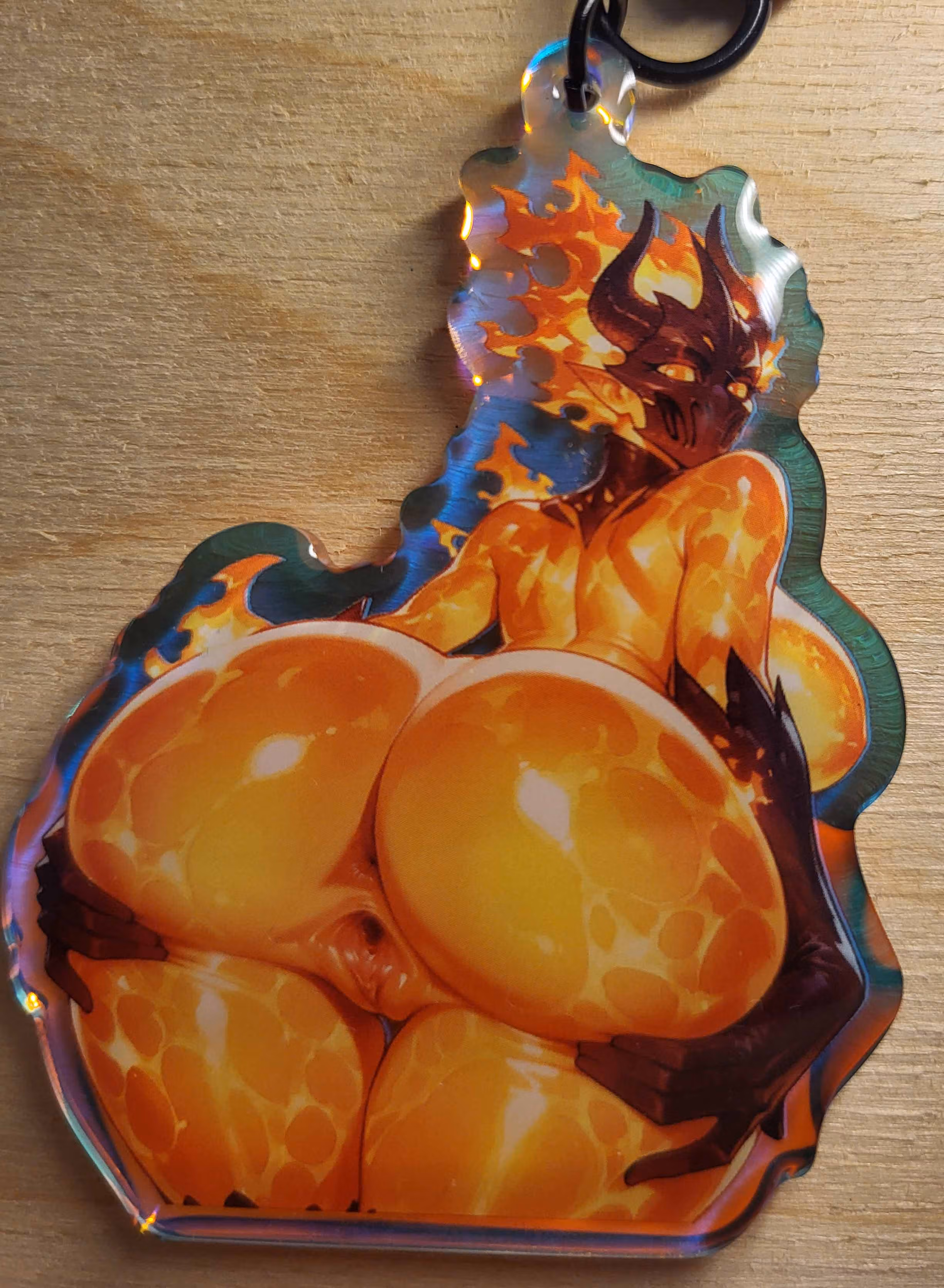 Porte-clés Flame Atronach NSFW | The Elder Scrolls Porte-clés acrylique NSFW Flame Atronach keychain,furry keychain,The Elder Scrolls keychain,nsfw keychain