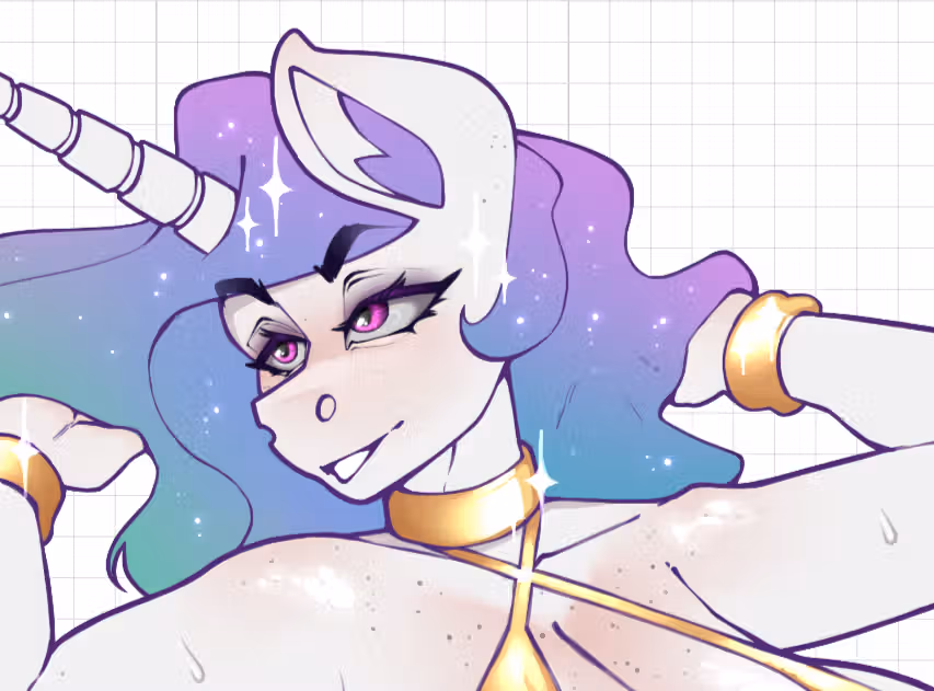 Princess Celestia Dancer Furry Sticker | My Little Pony Vinyl Sticker SFW,NSFW furry sticker,nsfw sticker,stickers,Princess Celestia,mlp sticker,My Little Pony sticker
