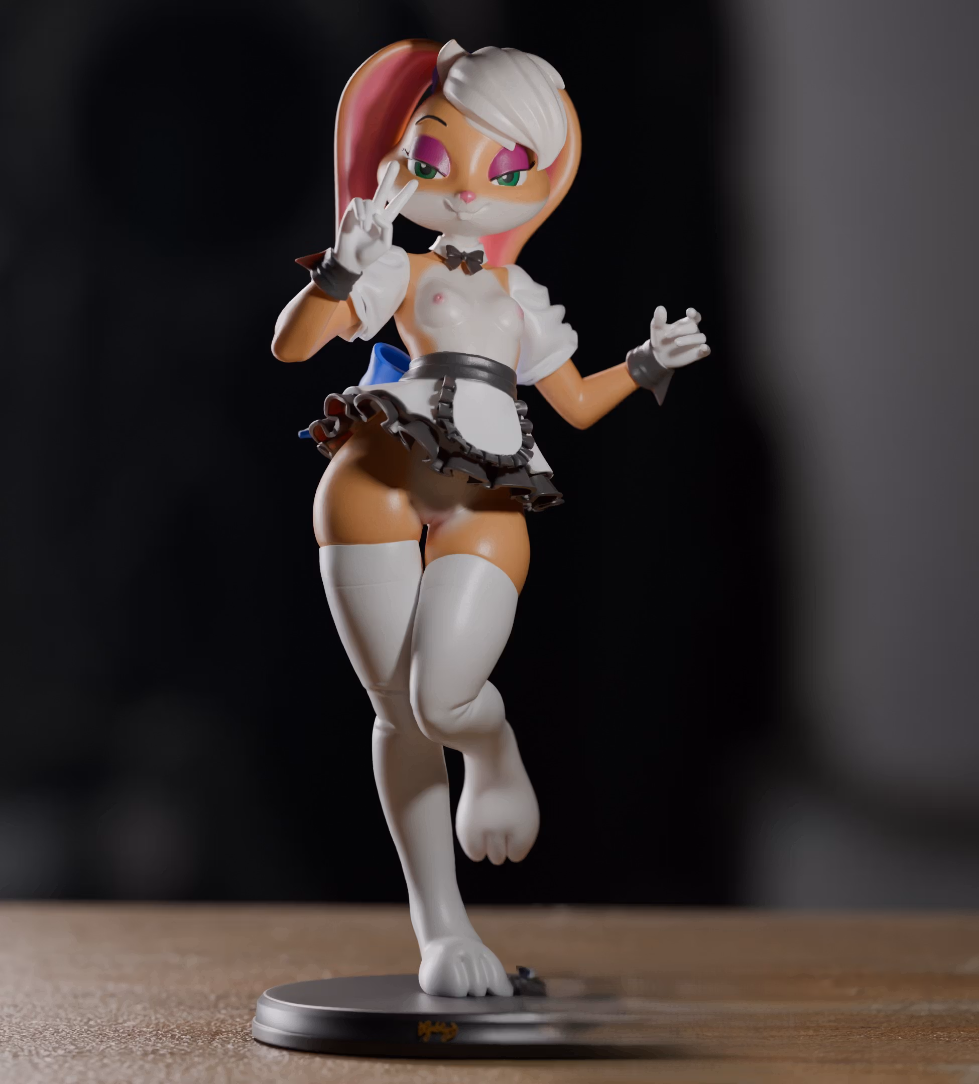 Lola Maid Statue | Looney Tunes Fan Art by Gibly NSFW 3d printed statue,3d printed,Lola Maid Statue,nsfw statue,3d printed figure,Looney Tunes Statue
