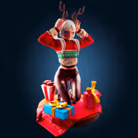 Frieren Christmas Statue | Frieren: Beyond Journey's End Fan Art by Officer Rhu SFW,NSFW,Futa 3d printed,Frieren Christmas statue,futa statue,Frieren: Beyond Journey's End statue,furry statue,nsfw statue,futa figurines,futanari figurines,futanari statue