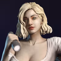 Grace Ashcroft Statue | Residual Evil Fan Art by TorridaMinis SFW,NSFW 3d printed,3d printed statue,nsfw statue,3d printed figure,Grace Ashcroft Statue,Residual Evil Statue