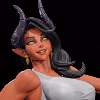Figura Malevola And Meru Succubus | Dispatch Fanart autorstwa Digital Dark SFW,NSFW,Futa 3d printed statue,3d printed,nsfw statue,3d printed figure,futa statue,Malevola Statue,Meru Statue,Dispatch Statue,futa figurines,futanari figurines,futanari statue