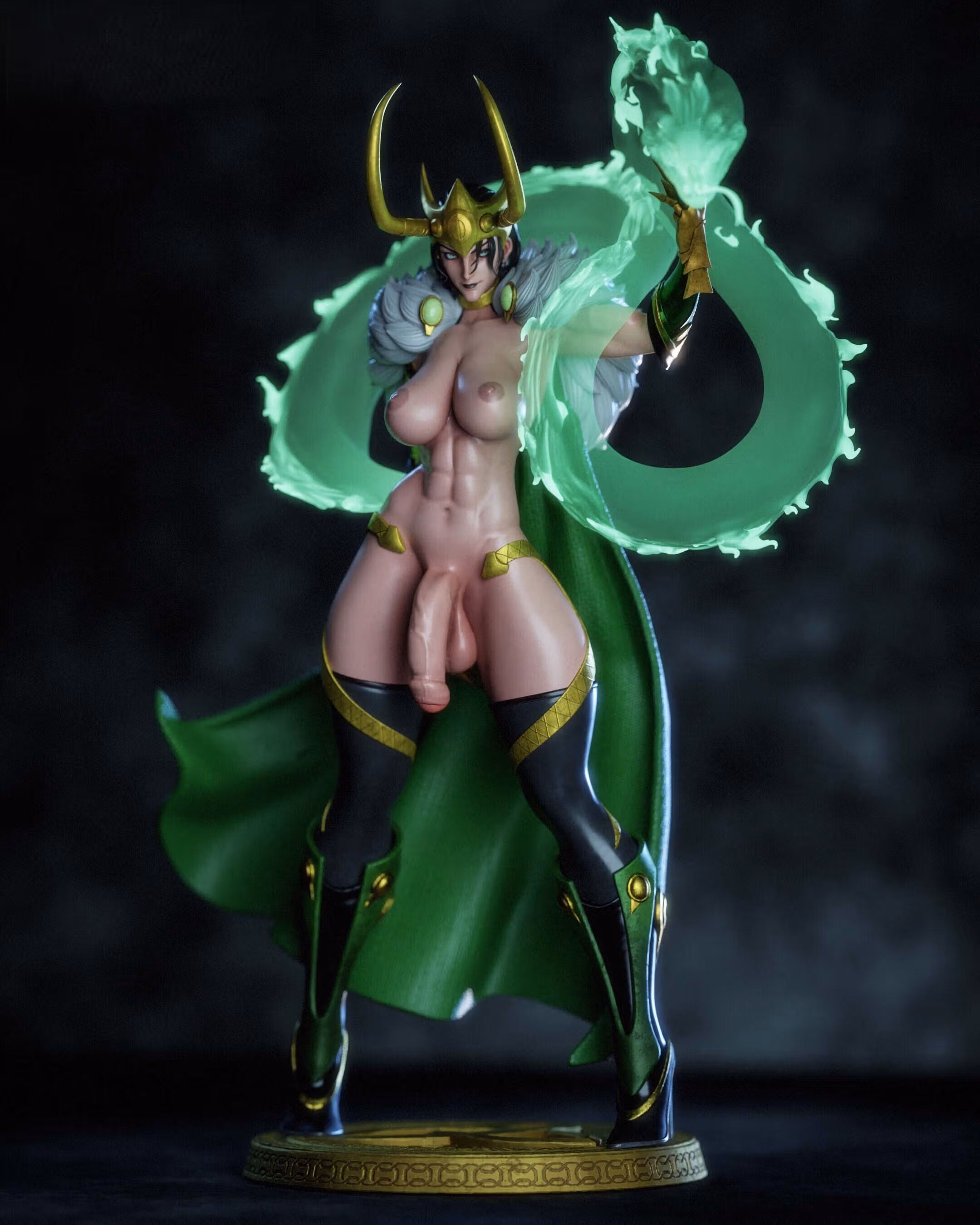 Statua Lady Loki | Marvel Fan art di Gatsu SFW,NSFW,Futa 3d printed statue,3d printed,nsfw statue,futa statue,Lady Loki Statue,Marvel Statue,futa figurines,futanari figurines,futanari statue