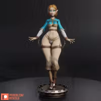 Zelda Statue | The Legend of Zelda Fan Art by Rushzilla SFW 3d printed statue,3d printed,3d printed figure,Zelda Statue,The Legend of Zelda statue